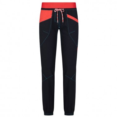 La Sportiva pantalon MANTRA W (Black/Hibiscus)